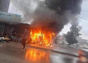 زاخۆ.. ئاگر بەربوو دو دوکانێن مۆبایل و تێلەفزیۆنان و زیانێن ماددی ھەنە