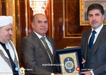 سه‌رۆكێ هه‌رێمێ پێشوازى ل شانده‌كێ وه‌قفا سووننى كر