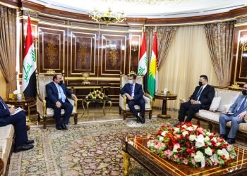 مەسرور بارزانی ل گەل وەزیرێ داد یێ ئیراقێ کۆمبوو