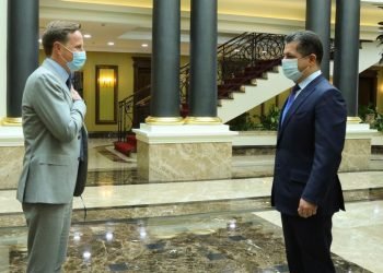 مەسروور بارزانى و بالیۆزێ بریتانیا پەیوەندیێن دوقۆلی گۆتوبێژ کرن