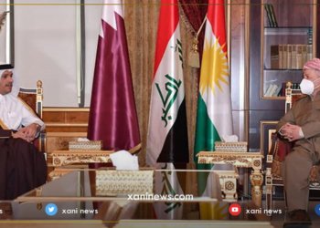 مەسعود بارزانی دگه‌ل جێگرێ سه‌رۆك وه‌زیرێن قه‌ته‌رێ كۆمبوو