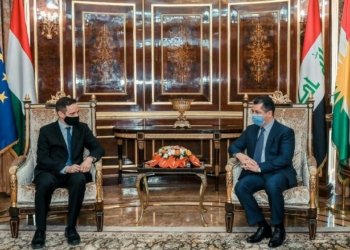 مه‌سرور بارزانى پێشوازی ل وەزیرێ دەوله‌تێ یێ هنگاریا كر 