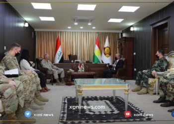 وەزیرێ پێشمەرگە و فەرماندەیه‌كێ هه‌ڤپەیمانان کۆمبوون