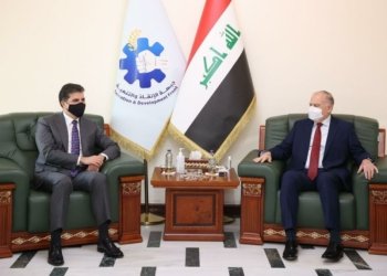 نێچیرڤان بارزانى و ئۆسامه‌ نۆجێفى كۆم بوون