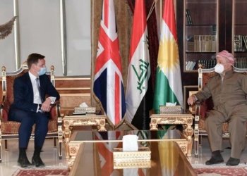 سەرۆک بارزانی و بالیۆزێ بریتانیا کۆم بوون