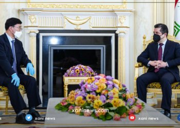 مه‌سروور بارزانى پێشوازى ل بالیۆزێ كۆریا باشوور كر