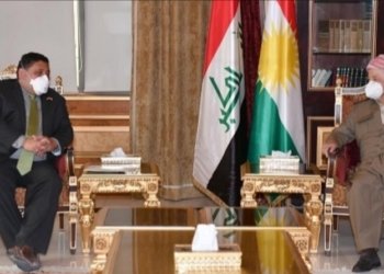 سه‌رۆك بارزانى و دەیڤید برۆنستێن كۆم بوون