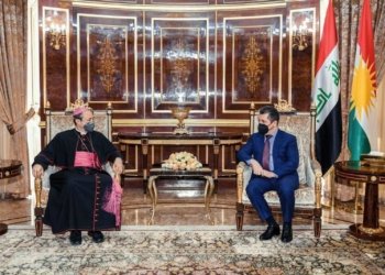 سەرۆکێ حکومەتا هەرێما کوردستانێ پێشوازی ل بالیۆزێ ڤاتیکانێ ل ئێراقێ كر