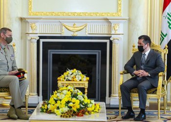 مه‌سروور بارزانى پێشوازى ل جێگرێ فه‌رماندێ هێزێن هه‌ڤپه‌یمانان ل ئیراقێ و سووریێ كر