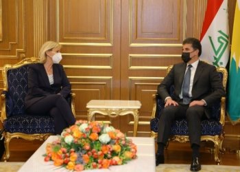 نیچیرڤان بارزانى پێشوازى ل شانده‌كێ فره‌نسا كر