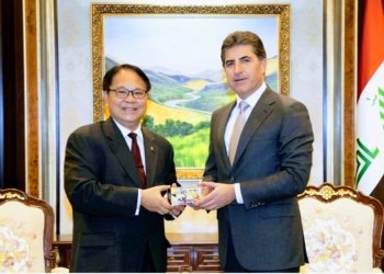 نێچیرڤان بارزانى دگه‌ل بالیوزێ فلیپینێ ل عێراقێ كومبوو