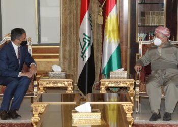 سه‌رۆك بارزانى پێشوازى ل کۆنسۆلێ نوو یێ ئه‌مریكا ل هه‌ولێرێ كر