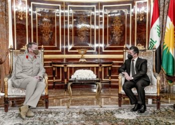 سەرۆکێ حکومه‌تا هەرێمێ پێشوازی ل جێگرێ فەرماندێ گشتی یێ هێزێن هه‌ڤپەیمانان ل ئێراقێ و سووریێ كر