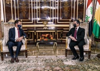 مه‌سرور بارزانى پێشوازی ل بالیۆزێ بەلجیکا ل ئیراقێ كر