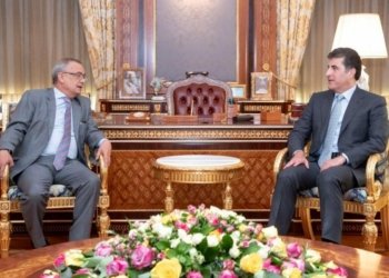 نێچیرڤان بارزانى پێشوازى ل هانسى ئیسكوبار بالیۆزێ ئیسپانیا ل عێراقێ كر