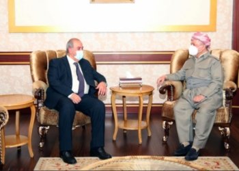 سەرۆك بارزانی دگه‌ل سەرۆكێ ئیئتیلافا نیشتیمانییا عێراقێ کۆمبوو