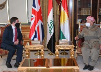 سه‌رۆك بارزانى پێشوازى ل بالیۆزێ بریتانیا ل ئیراقێ كر