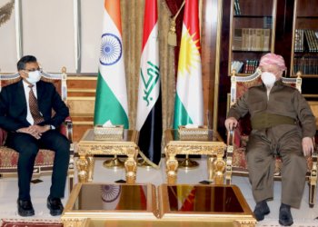 سەرۆک مەسعود بارزانی پێشوازی ل باڵیۆزێ ھیندستانێ ل عێراقێ کر