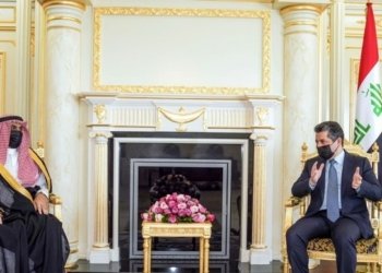 مەسرور بارزانی ل گەڵ بالیوزێ عەرەبستانا سعودیێ ل عێراقێ کۆمبوو