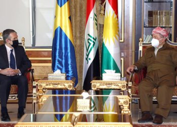 مەسعود بارزانی پێشوازی ل بالیۆزێ نوو یێ سویدێ ل ئیراقێ کر