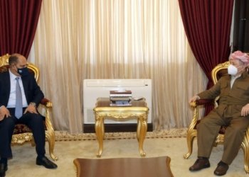 سەرۆك بارزانی پێشوازی ل سەرۆكێ سەندیکا رۆژنامەنڤیسێن عەرەب و عيراقێ كر