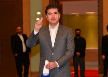 نێچیرڤان بارزانى ئێك ژ بنگه‌هان ده‌نگێ خوه‌ دا