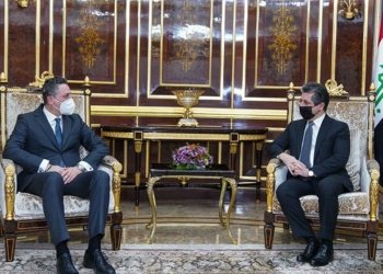 مەسرور بارزانی،پێشوازی ل کونسولێ گشتیێ نوویێ ئیتاڵیا ل هەرێما کوردستانێ کر