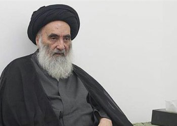 سیستانى خوه‌ ژ دانوستاندنێن پێكئینانا حكومه‌تا ئیراقێ دورئێخست