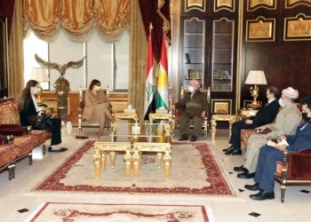 سەرۆك بارزانی پێشوازی ل سەرۆکا نڤێسینگه‌ها ھەماھەنگییا ئێكه‌تیا ئەوروپا كر