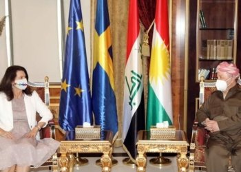 سه‌رۆك بارزانی و وه‌زیرا ده‌رڤه‌یا سویدێ كۆمبوون