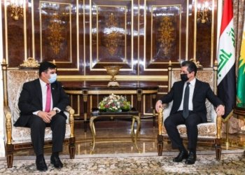 مەسرور بارزانی،پێشوازی ل بالیوزێ پاکستانێ ل عێراقێ کر