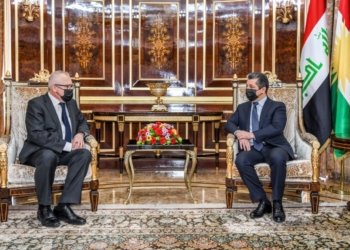 سه‌رۆكێ حكومه‌تا هه‌رێما كوردستانێ پێشوازى ل بالیۆزێ فنله‌ندا ل ئیراقێ كر