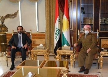 سه‌رۆك بارزانى و محه‌مه‌د حه‌لبوسى كۆمبوون