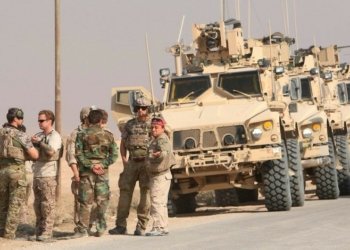 كاروانه‌كێ هێزێن هه‌ڤپه‌یمانان بۆمبه‌ك پێڤه‌ په‌قی