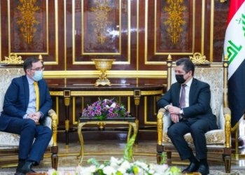 سەرۆکێ حکومه‌تا هەرێما کوردستانێ ل ‌گه‌ل بالیۆزێ بریتانیا ل عێراقێ كۆمبوو