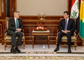 سه‌رۆكێ هه‌رێما كوردستانێ ل گه‌ل باليۆزێ ئه‌مريكا ل عیراقێ كۆمبوو