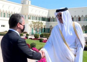 مەسرور بارزانی و میرێ قه‌ته‌رێ دوماهى پێشهاتێن ده‌ڤه‌رێ گۆتۆبێژكرن