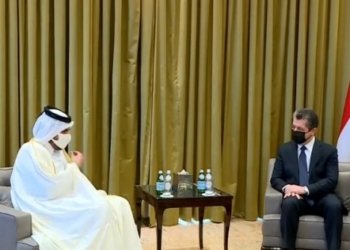 كومبونا مه‌سرور بارزانی سه‌روكێ حكومه‌تا هه‌رێما كوردستانێ دگه‌ل وه‌زیرێ بازرگانی یێ ده‌وله‌تا قه‌ته‌ر ل دوحه‌ ده‌سپێكر