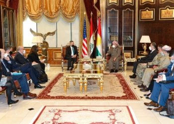 سەرۆک بارزانی پێشوازی ل شانده‌كێ وەزارەتا دەرڤه‌ یا ئەمریکا كر