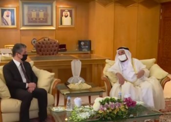 مه‌سرور بارزانى دێ دگه‌ل حاکمێ شاریقە ل ئیماراتێ كۆمبیت