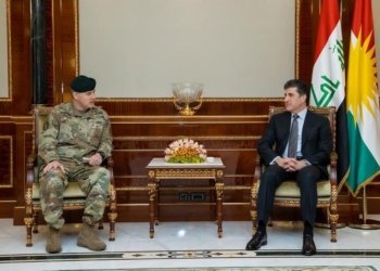 نێچیرڤان بارزانى پێشوازى ل‌ شانده‌كێ له‌شكه‌رێ ئه‌مریكى كر