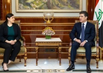 نێچيرڤان بارزانى ل ‌گه‌ل شانده‌كێ بلند یێ ئه‌مريكى كۆمبوو