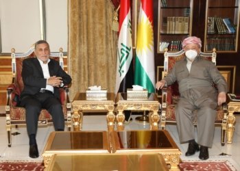 سەرۆك بارزانی پێشوازی ل عزەت شابەندەر كر