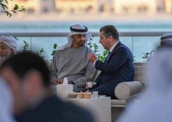 مەسرور بارزانی بۆ محەمەد بن زاید: هیڤییا سەرکەفتنێ بۆ ته‌ دخوازم