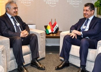 مەسرور بارزانی دگەل رێڤەبەرێ ئاژانسا نیڤدەولەتی یا وزێ کۆمبوو