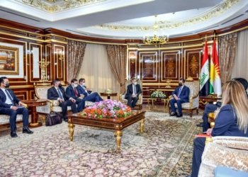 سه‌رۆكێ حكومه‌تا هه‌رێمێ پێشوازى ل بالیۆزێ ئه‌مریكا كر