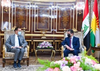 مه‌سرور بارزانی و بالیۆزێ بەلجیکا دوماهى پێشهاتێن ده‌ڤه‌رێ گۆتۆبێژكرن