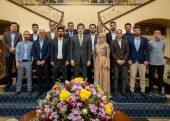 سه‌رۆك نێچیرڤان بارزانى پێشوازى ل كۆمه‌كا گه‌نجێن داهێنه‌ر كر