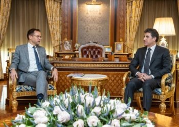 سه‌رۆكێ هه‌رێما كوردستانێ ل ‌گه‌ل باليۆزێ به‌لژيكا كۆمبوو