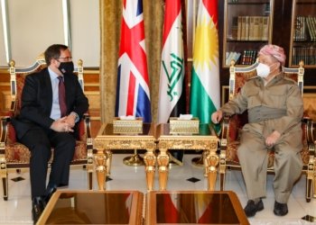 سه‌رۆك بارزانى پێشوازى ل بالیۆزێ بریتانیا ل عیراقێ كر